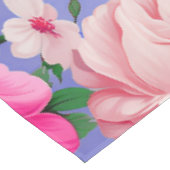 Nappe Grosse Fleur rose rétro (Angle)