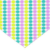 Nappe Grosse pois multicolore années rétro (Angle)