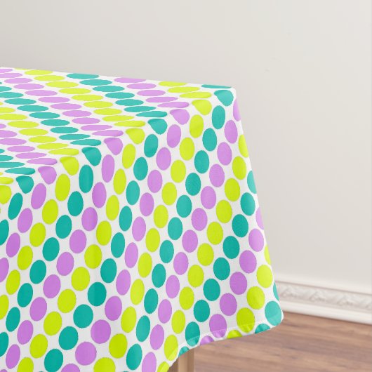 Nappe Grosse pois multicolore années rétro (In Situ)