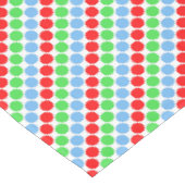 Nappe Grosse pois multicolore années rétro (Angle)