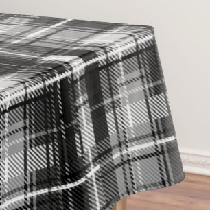 Nappe Grund Black Blanc Flannel Plaid Tartan Design