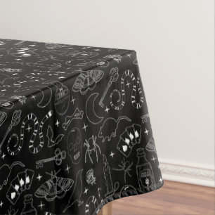 Nappe Grunge gothique noir et blanc