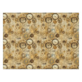 Nappe Grunge Rustic Steampunk Horloge (5) (Devant (Horizontal))