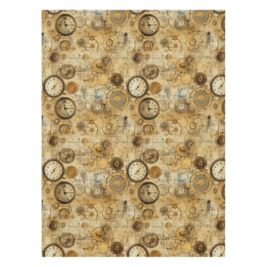 Nappe Grunge Rustic Steampunk Horloge (5) (Devant)