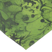 Nappe Grunge Vert Citron avec Accents Noirs (Angle)