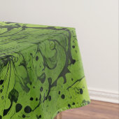 Nappe Grunge Vert Citron avec Accents Noirs (In Situ)