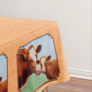 Nappe Guernsey Calf et Mère Cow Peach