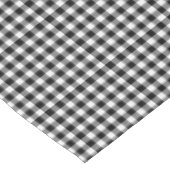 Nappe Guingan noir et blanc démodé (Angle)