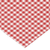 Nappe Guingan rouge et blanc démodé (Angle)