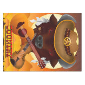 Nappe Guitare de musique country (Devant (Horizontal))
