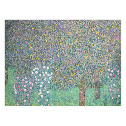 Nappe Gustav Klimt - Roseraies sous les Arbres (Devant (Horizontal))