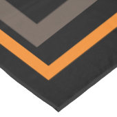 Nappe Halloween Accueil Bande orange noire avec cimetièr (Angle)