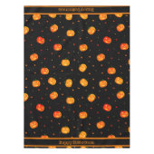 Nappe Halloween Citrouilles de peur Jack-o'-Lantern Moti (Devant)