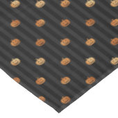 Nappe Halloween Citrouilles et bandes d'huile orange (Angle)