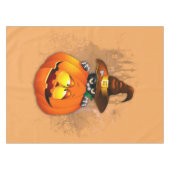 Nappe Halloween Cute Kitty Witch et ami Citrouille (Devant (Horizontal))