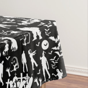 Nappe Halloween de collage de zombie