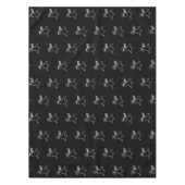 Nappe Halloween fantôme noir et blanc mignon motif (Devant)