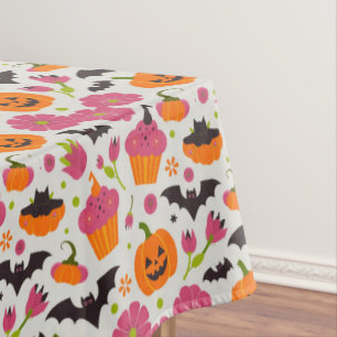 Nappe Halloween festive Cupcakes, Citrouille & chauves