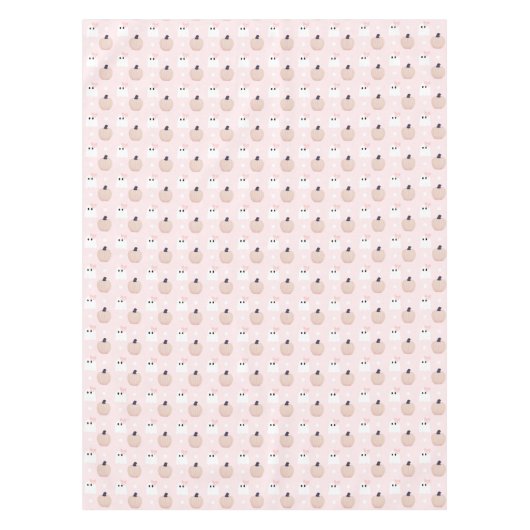 Nappe Halloween Fille Fantôme et Citrouille orange Table (Devant)