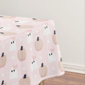 Nappe Halloween Fille Fantôme et Citrouille orange Table (In Situ)