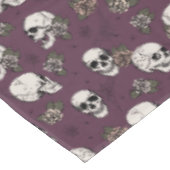 Nappe Halloween gothique marron et Rose (Angle)