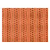 Nappe Halloween Jack OLantern noir visage orange motif (Devant (Horizontal))