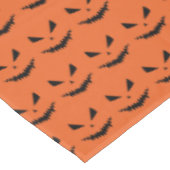 Nappe Halloween Jack OLantern noir visage orange motif (Angle)
