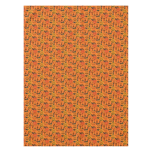 Nappe Halloween Jack-o'lanterne Citrouilles (Devant)