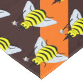 Nappe Halloween Magic Bee Witch Orange et Black Stripes (Angle)