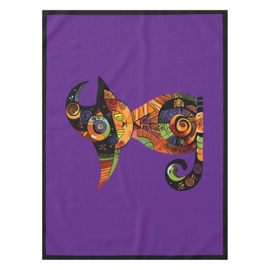 Nappe Halloween/mystique/chat/chute (Devant)