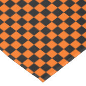Nappe Halloween Noir et Orange À damiers (Angle)