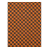 Nappe Halloween Noir et Orange À damiers (Devant)