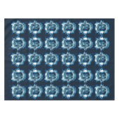Nappe Halloween Parti mal bleu Citrouille Horreur (Devant (Horizontal))