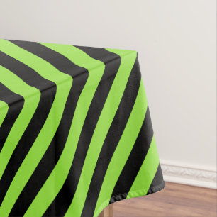 Nappe Halloween Party Green Black Stripes Décor