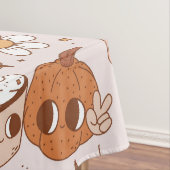 NAPPE HALLOWEEN RETRO CITROUILLES SUPER ET GHOSTS (In Situ)