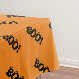 Nappe Halloween Scary Boo ! lunettes noir orange drôle