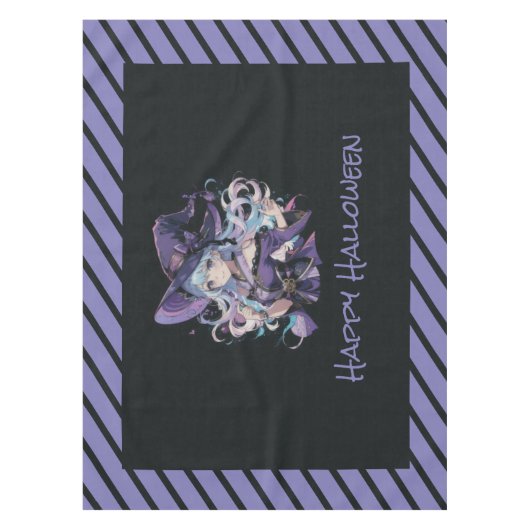 Nappe Halloween/Sorcière/violet (Devant)