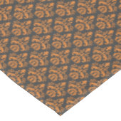 Nappe Halloween Victorian Damask Black Orange (Angle)