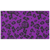 Nappe Halloween violet impression léopard Edgar Allan Po (Devant (Horizontal))