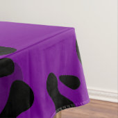 Nappe Halloween violet impression léopard Edgar Allan Po (In Situ)
