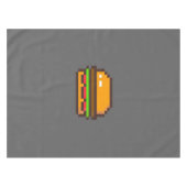 Nappe Hamburger Pixel Art Blanket (Devant (Horizontal))