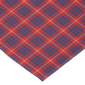 Nappe Hamilton Clan Bright Red et Royal Blue Tartan (Angle)