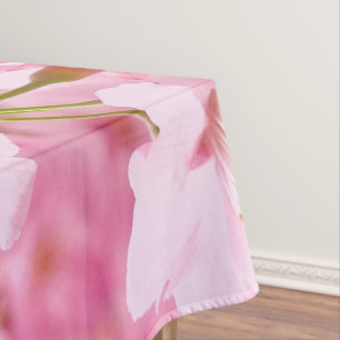 Nappe Hanami en fleurs de cerisiers japonais roses