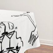 Nappe hand drawn wedding marriage bridal toile (In Situ)