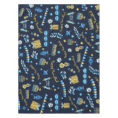 Nappe Hanoukka Festive Personnalisé Menorah Dreidel (Devant)