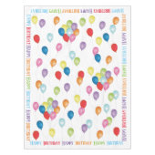 Nappe Happy Birthday Balloons Editable Cloth (Devant)