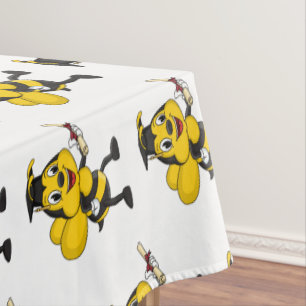 Nappe Happy cartoon bee graduation
