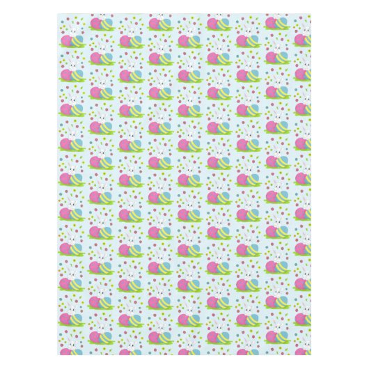 Nappe Happy Easter Bunny and Eggs (Devant)