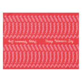 Nappe Happy Valentine's Day Tablecloth Red (Devant (Horizontal))