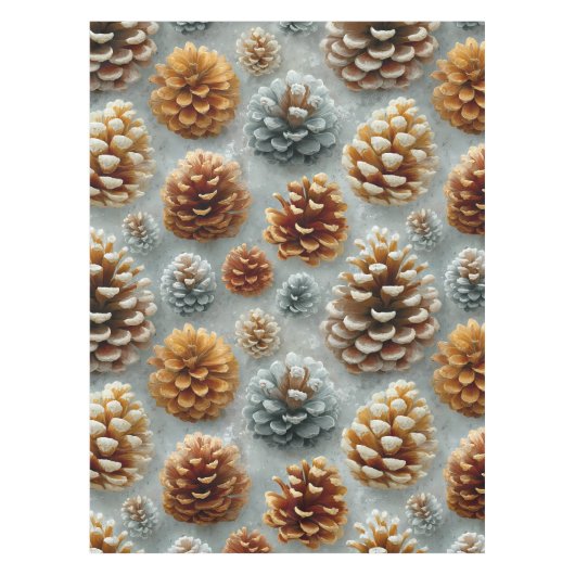 Nappe Harmonie des Pinecones d'hiver (Devant)